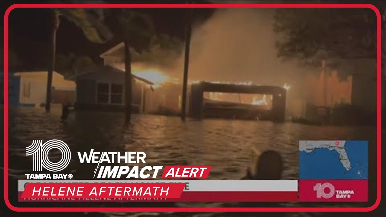 House fire in Clearwater Beach amid Helene aftermath