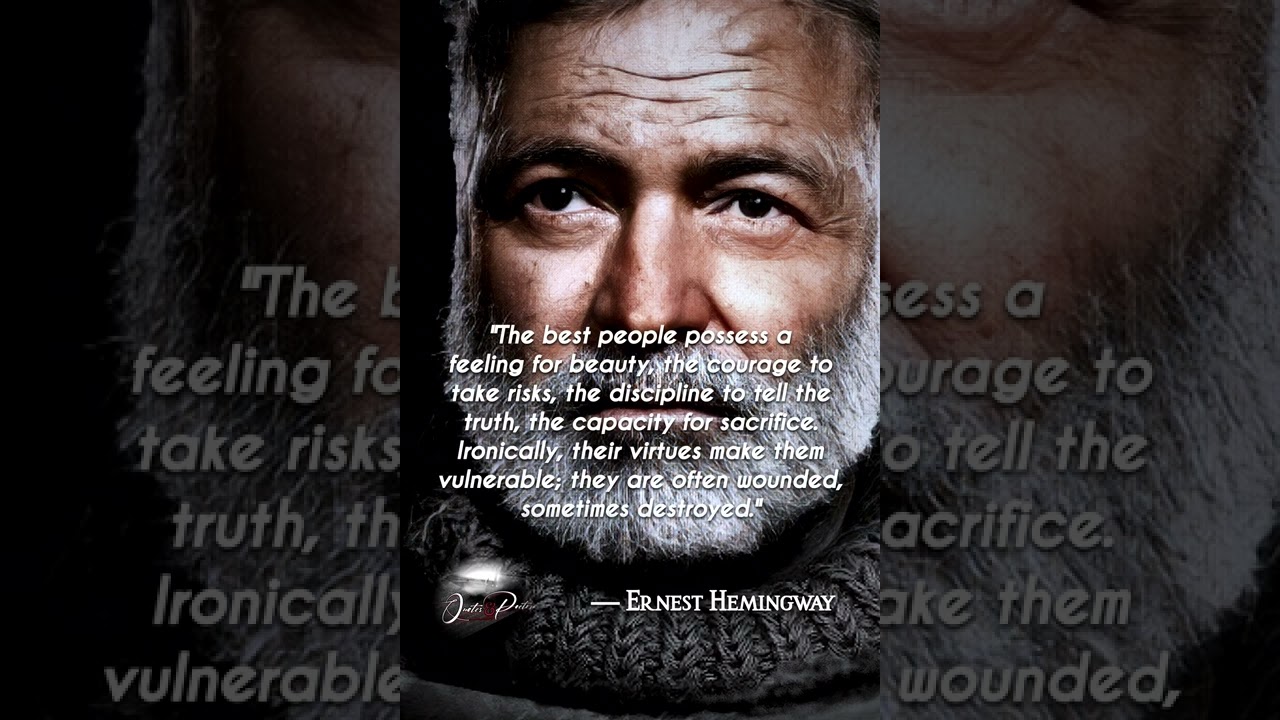 Ernest Hemingway&rsquo;s Five Best Quotes | Philosophy for Life