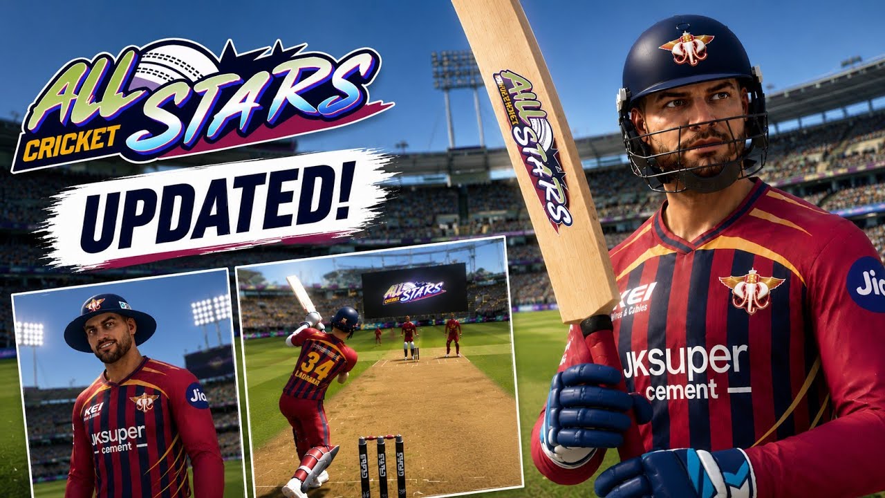🔥 𝗖𝗿𝗶𝗰𝗸𝗲𝘁 𝗔𝗹𝗹 𝗦𝘁𝗮𝗿𝘀 𝗨𝗽𝗱𝗮𝘁𝗲𝗱! 𝗨𝗻𝗶𝗾𝘂𝗲 𝗜𝗻-𝗚𝗮𝗺𝗲 𝗖𝘂𝘁𝘀𝗰𝗲𝗻𝗲𝘀 & 𝗡𝗲𝘄 𝗚𝗮𝗺𝗲𝗽𝗹𝗮𝘆 😍 #cricketallstars