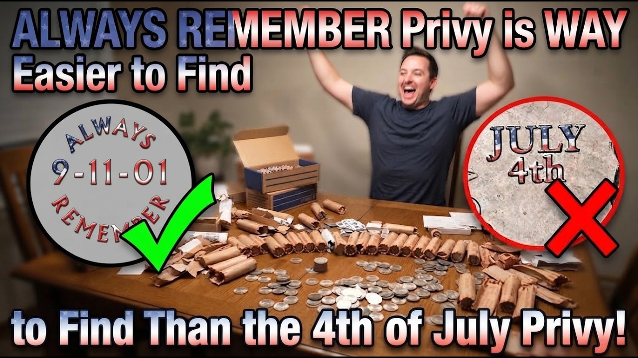 Why the ALWAYS REMEMBER Privy Half Dollar is WAY Easier to Find Than the 4th of July Quarter!
