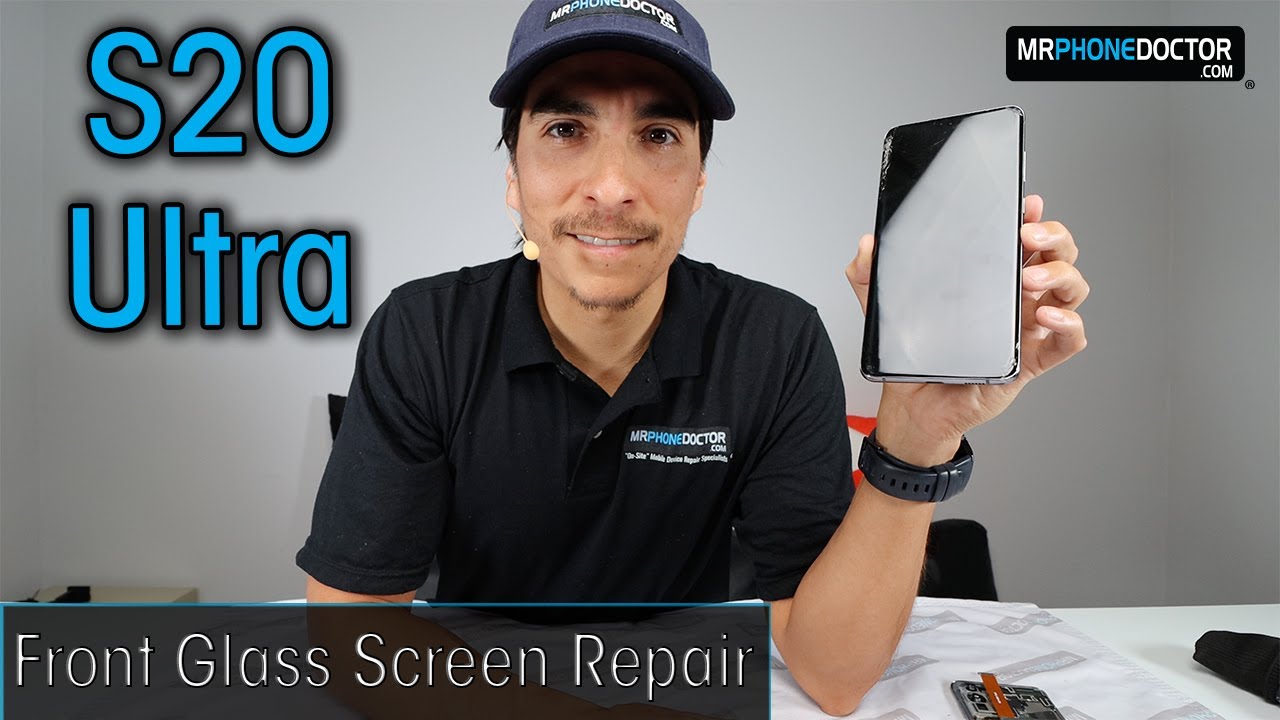 Samsung Galaxy S20 Ultra Cracked Screen - Front Glass Only