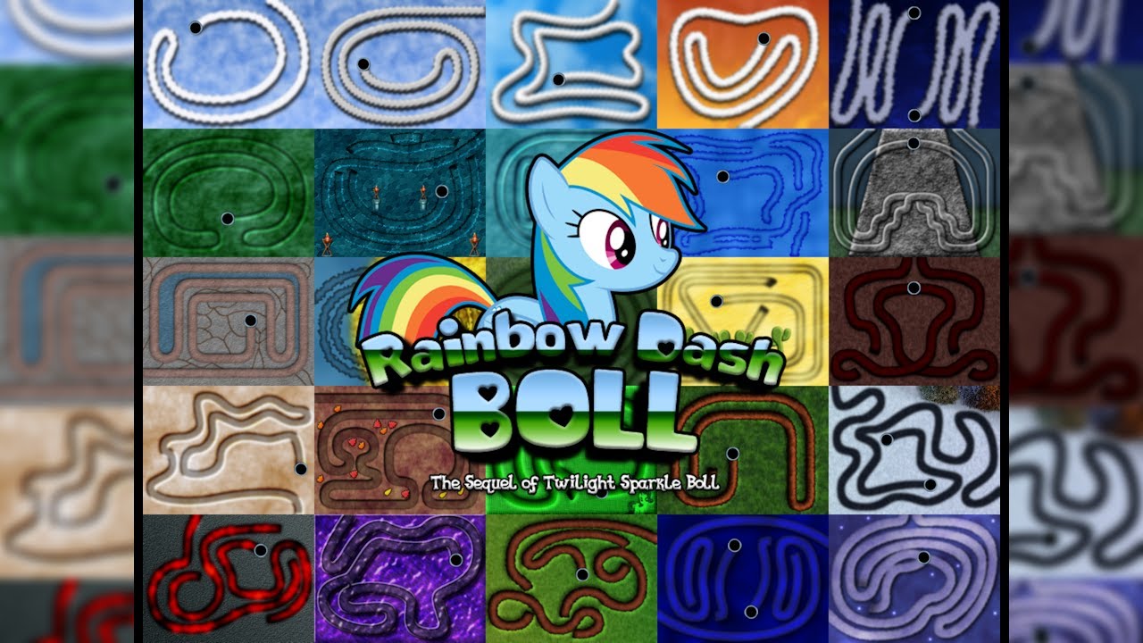 Longplay: Rainbow Dash Boll Version 1.0 By Panda Gaming (Adventure Mode)