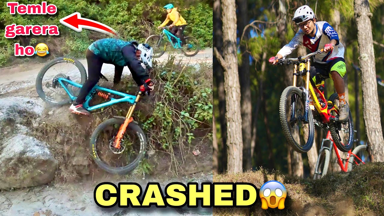 UPPER TRAEBHIR TRAIL🔥|| @rajkumarthapamagar32 KO CRASH VAYO MERO KARAN LE😂|| @pemsangtamang514 