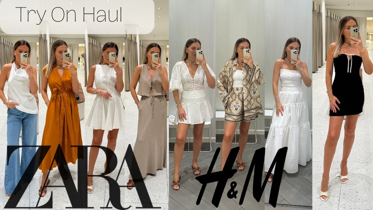 HUGE  ZARA and H&M ** | TRY on HAUL | ** Summer Outfit Ideas