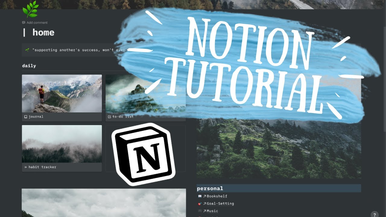 How to Create an Aesthetic Notion Page | Notion Setup Tutorial + Free Template!