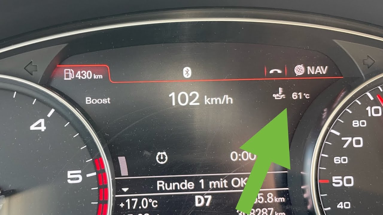 Öltemperatur freischalten (oil temperature unlock) Audi A6 4G