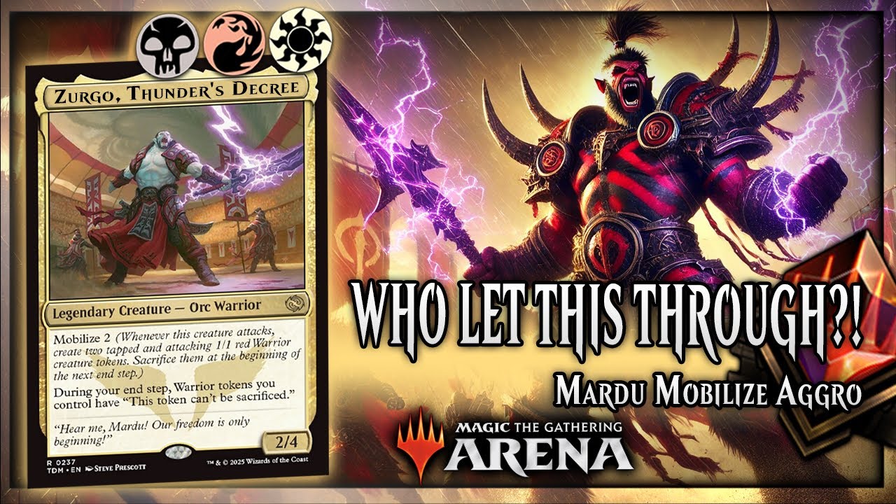 🛡️MARDU MOBILIZE is HERE!🔥 Zurgo Deck DOMINATES Early Access | MTG Arena 4K Guide