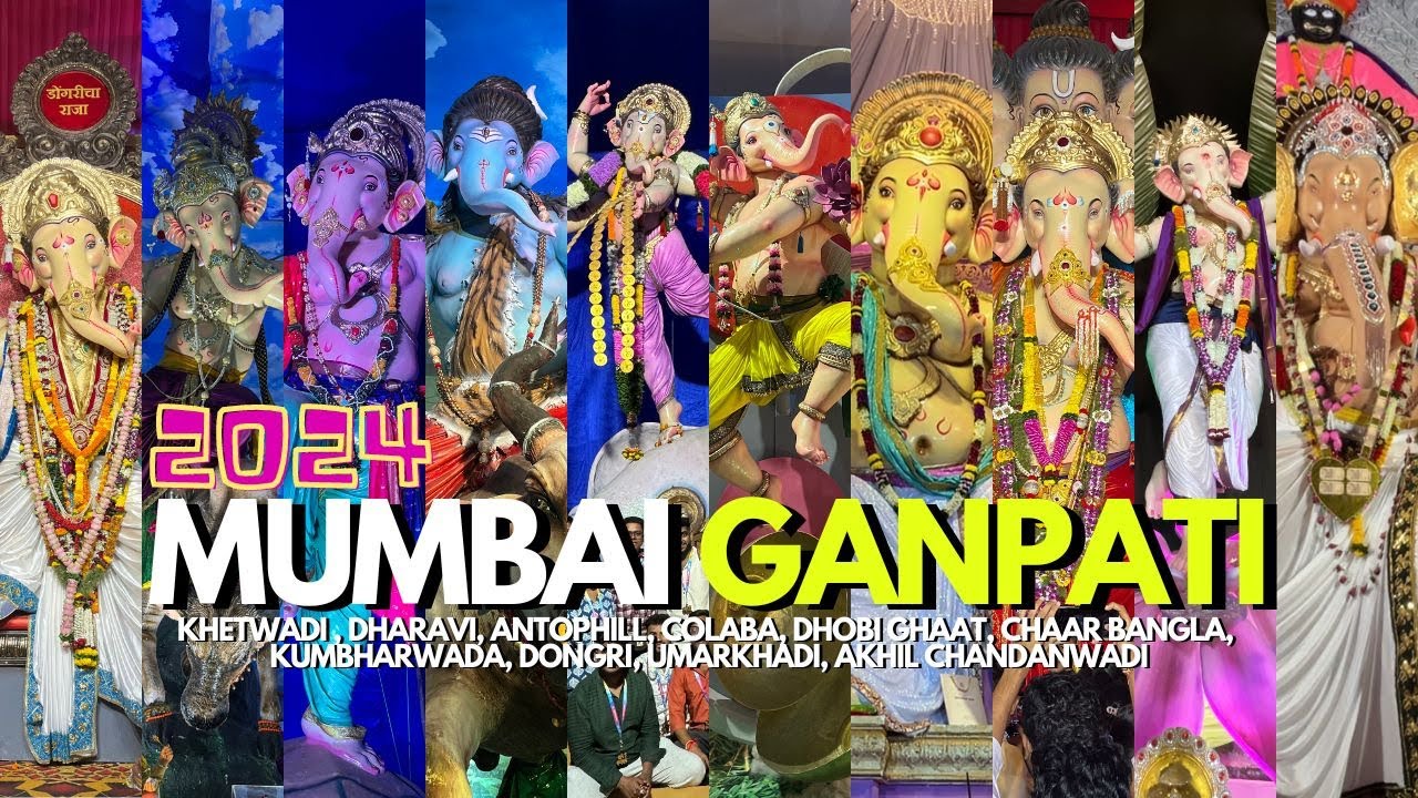 Mumbai Ganpati Darshan 2024 | Covered More Than 55+ Mandals | Mumbai Ganpati Darshan @wondarsh