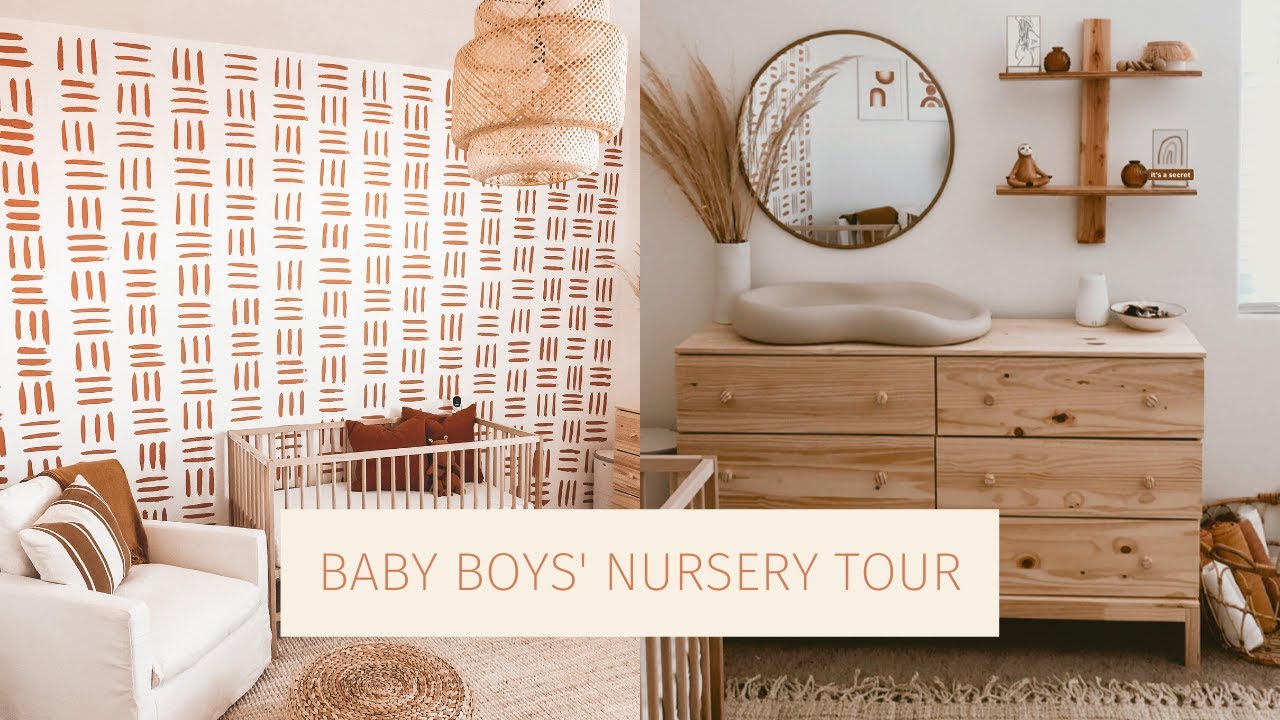 baby boy's nursery tour | neutral + boho