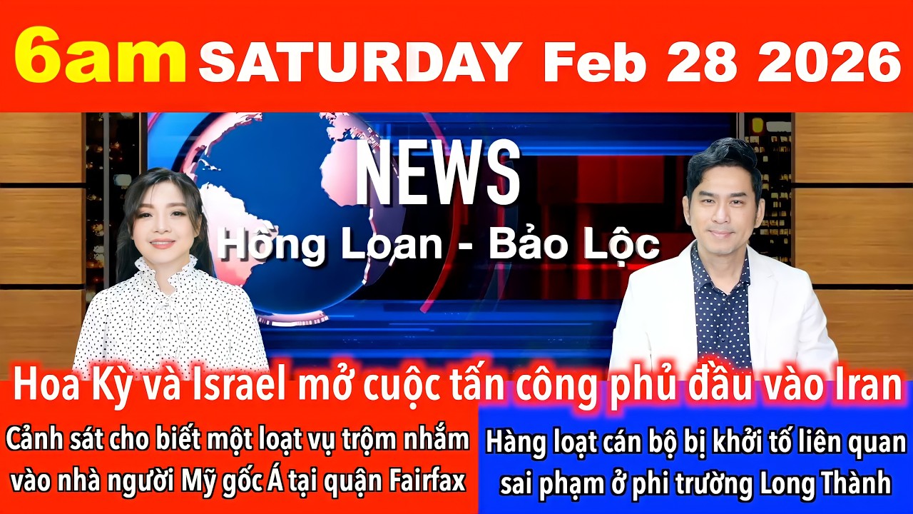 🇺🇸Feb 28, 2026 Hoa Kỳ và Israel mở cuộc tấn công phủ đầu vào Iran, Iran phóng hoả tiển đáp trả.