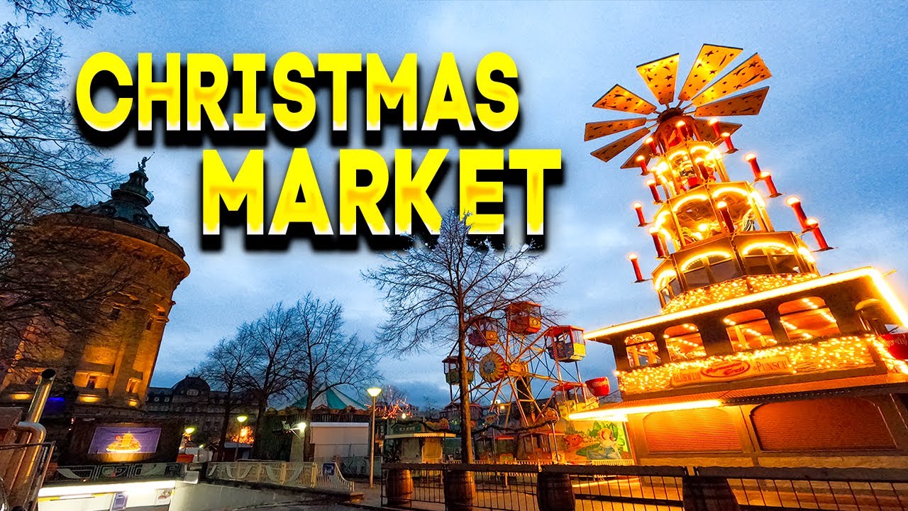 Рождественский рынок 🎄 Мангейм, Германия 2023 | Маннхеймер Weihnachtsmarkt