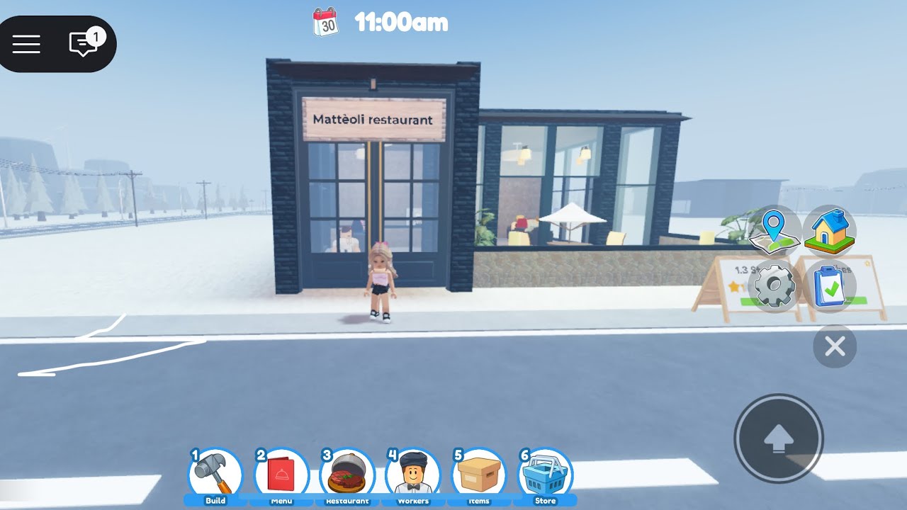 I made a restaurant in Roblox!