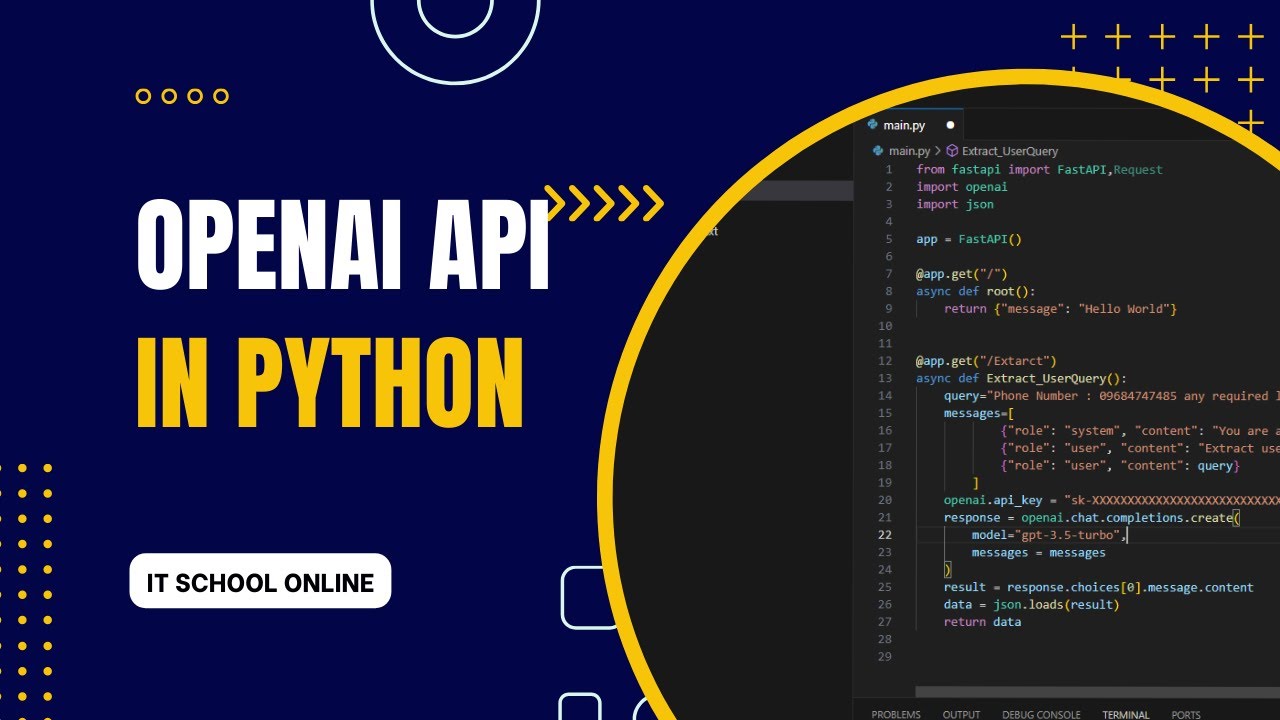 How using OpenAi API in Python (Khmer)