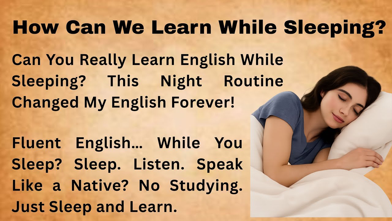 Can You Learn English While Sleeping? || Try This Sleep Listening Method Tonight!