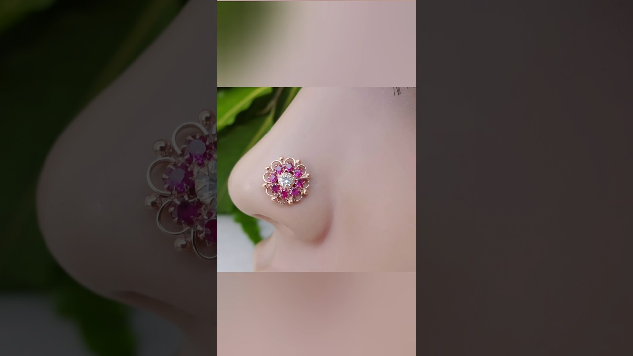 ✨beautiful gold nose pin desigens#shorts #dulhan ke gold nose ring ideas#youtubeshorts #viralshorts