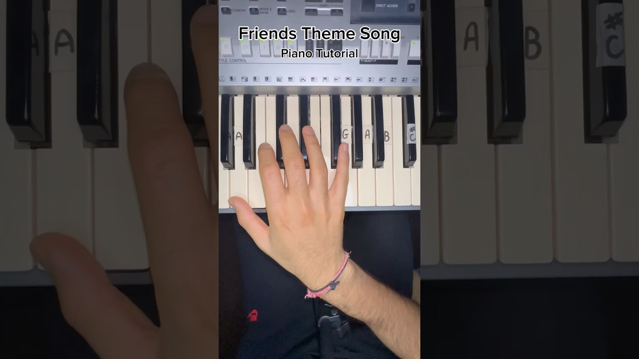 Friends Theme Song -  Easy Piano Tutorial