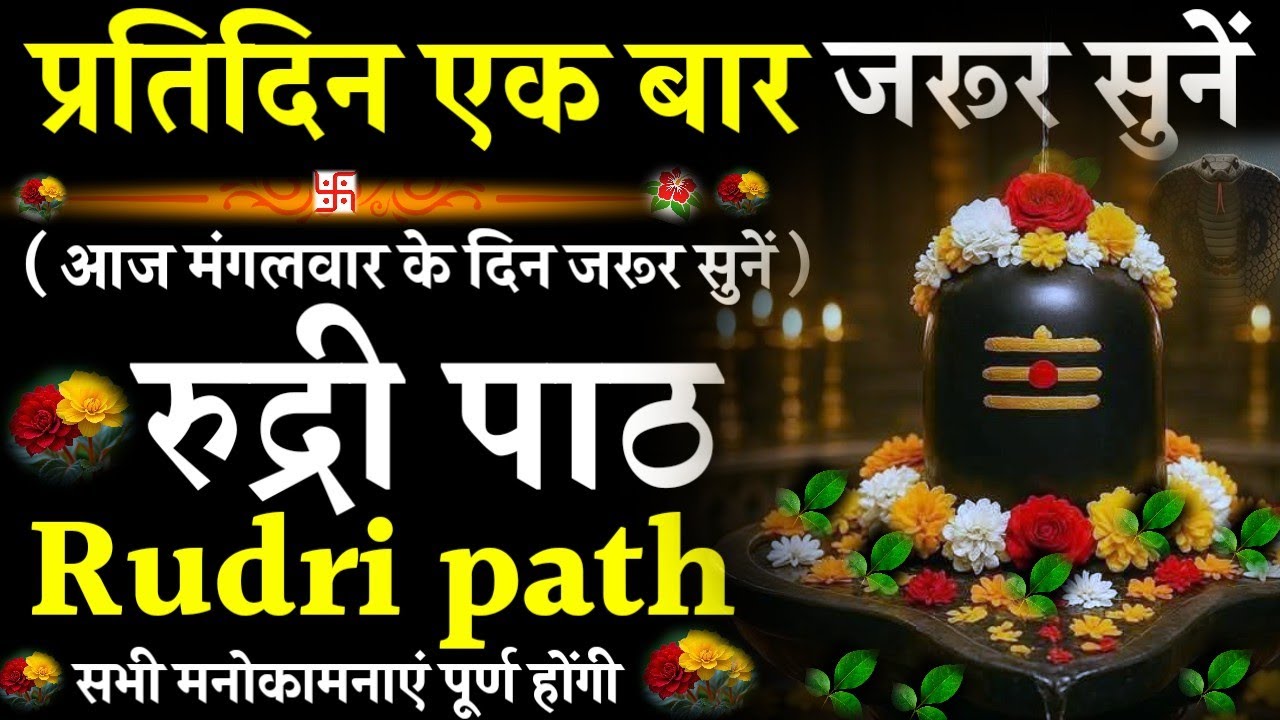 Rudri path || रुद्री पाठ|प्रतिदिन एक बार जरूर सुनें|#@pujapathmantrastotra_shakti9 #rudripath #shiv 