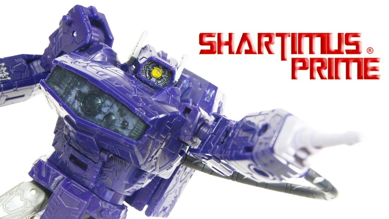 Transformers Siege Shockwave Leader Class War for Cybertron Trilogy Hasbro Figure Review