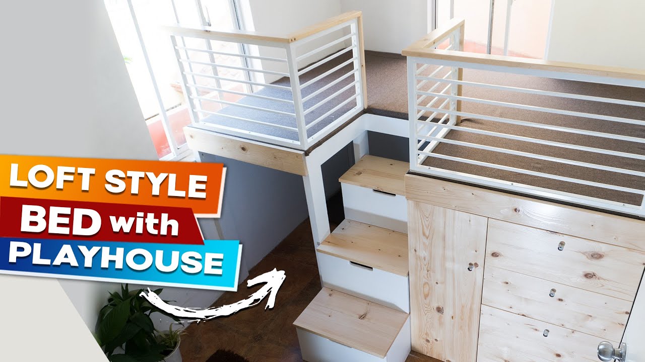 HOW TO MAKE A DIY LOFT BED // EASY STEP BY STEP