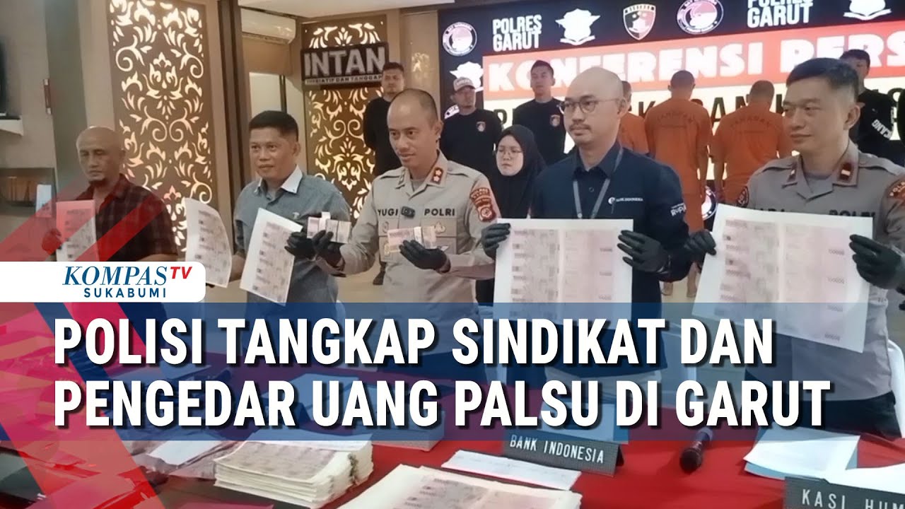 Polisi Tangkap Sindikat Dan Pengedar Uang Palsu Di Garut