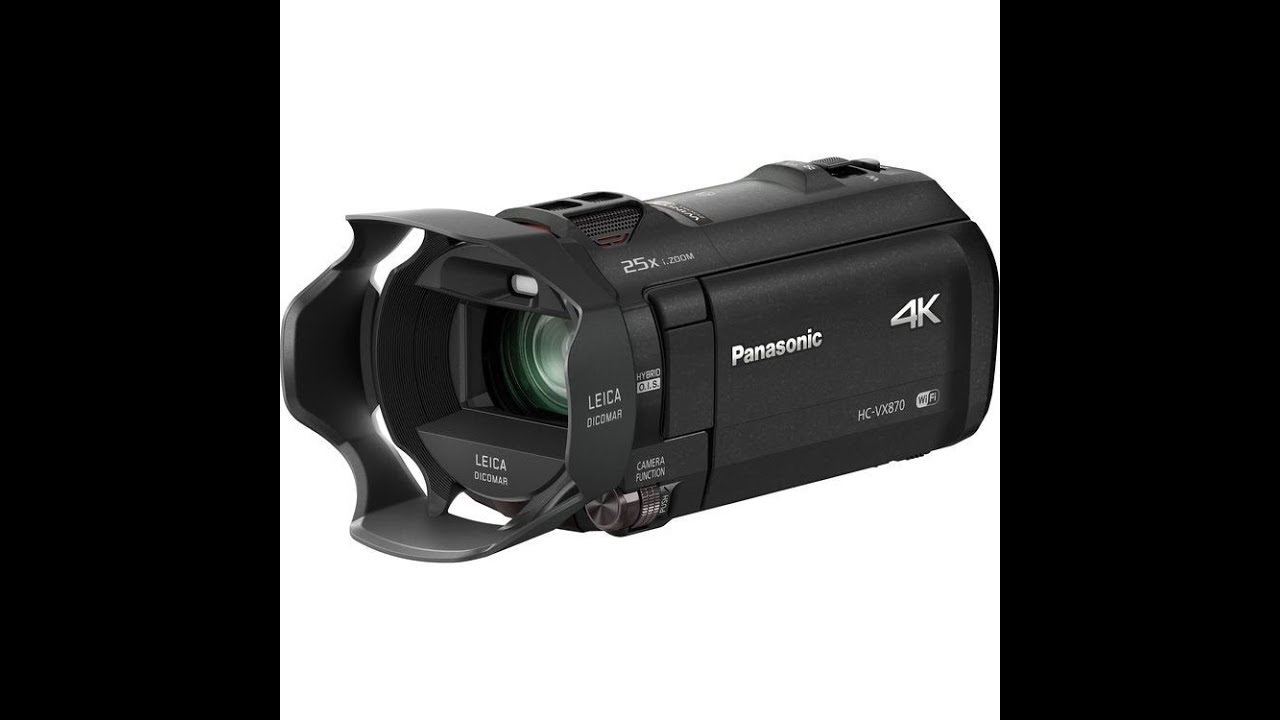 PANASONIC HC-VX870 4K CAMCORDER UNBOXING