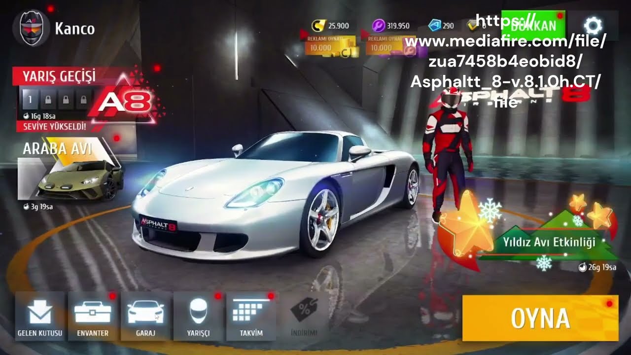 Asphalt 8 v8.1.0h Cheat Table (latest version!!)
