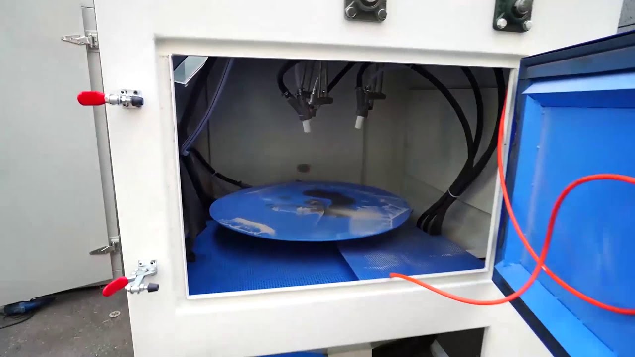 Automatic Sandblasting Cabinet, Alloy Wheel Blasting Machine