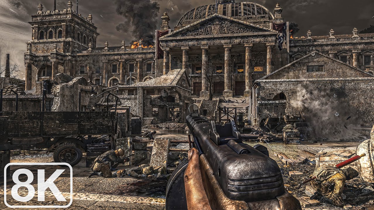 The Siege of Berlin April 1945｜3rd Shock Army, Red Army｜Call of Duty World at War｜Veteran｜8K