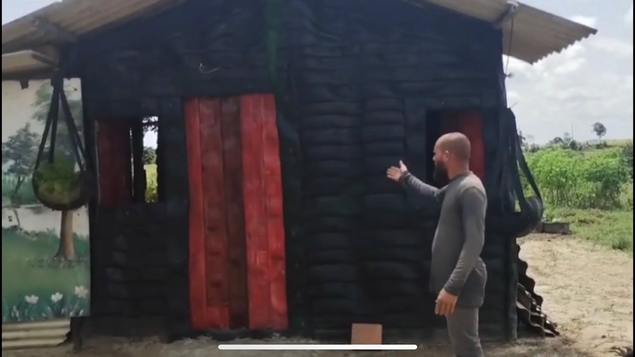 Incrível casa de pneus reciclados!