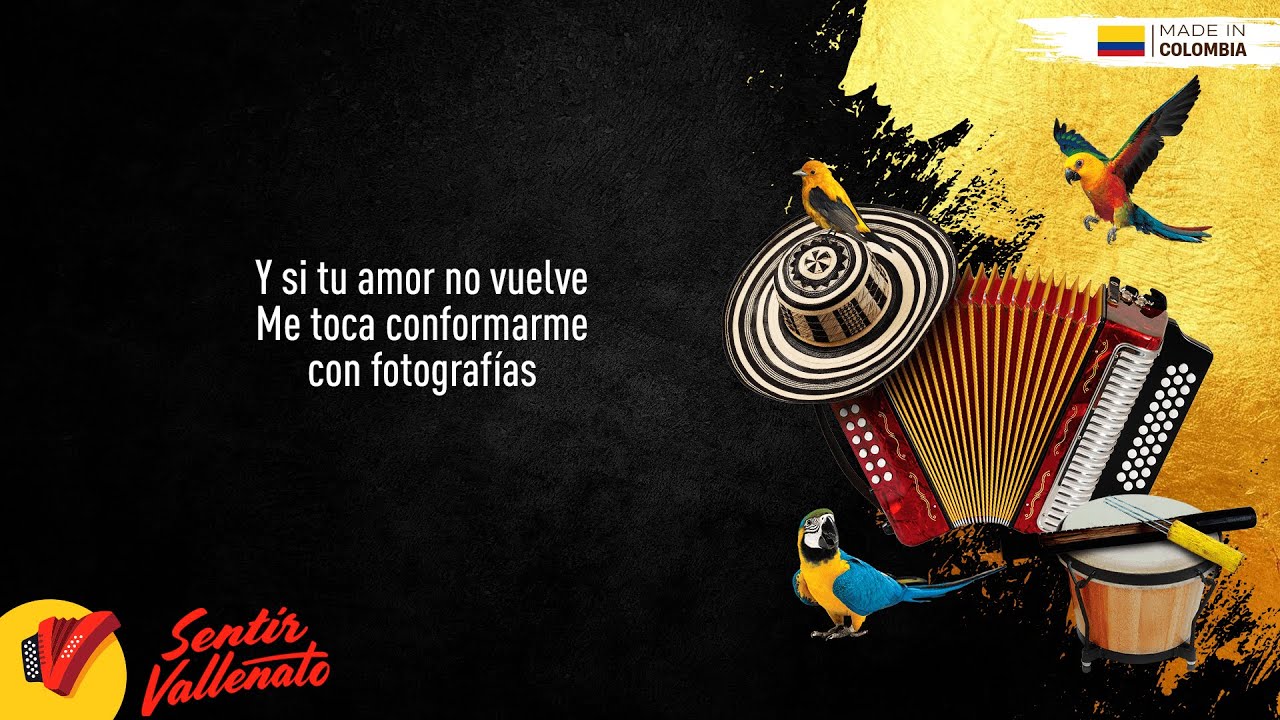Si Tu Amor No Vuelve, Binomio De Oro De Am&eacute;rica, Video Letra - Sentir Vallenato