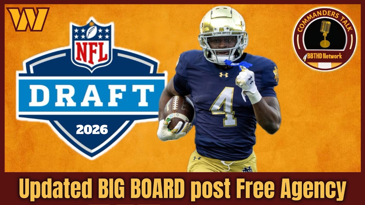 Updated draft BIG BOARD for the Commanders │ Commanders Talk