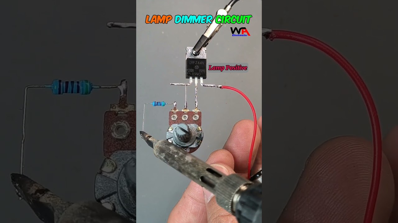 Lamp Dimmer Circuit Using MOSFET IRFZ44N 