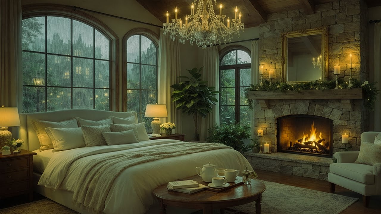 A Lonely Victorian Mansion on a Rainy night | Dark Academia Piano for Studying, Writing, Deep Sleep