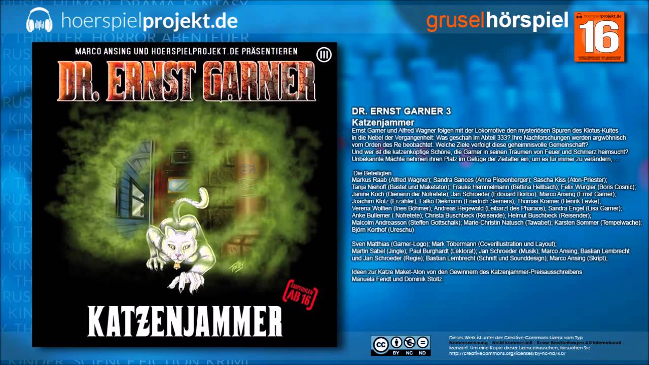 Dr. Ernst Garner - Folge 3 - Katzenjammer (Mystery / Krimi / Hörspiel / Hörbuch / Komplett)