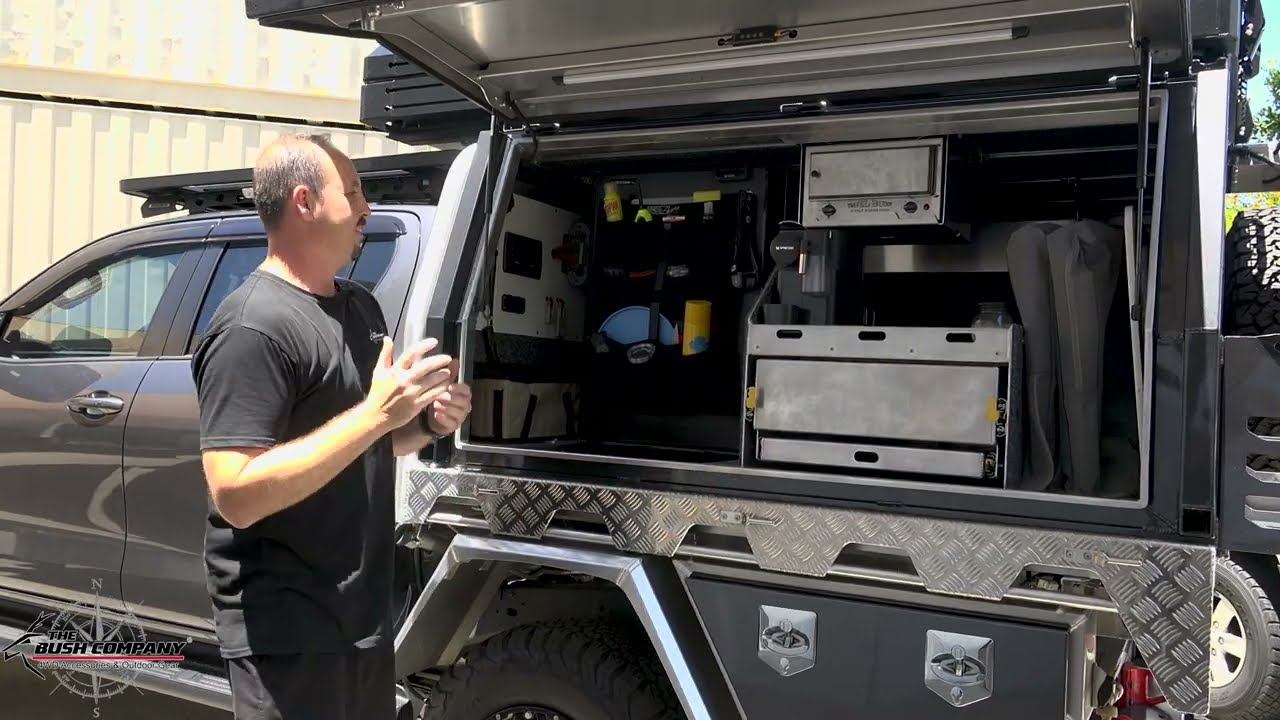 Hilux with Norweld Canopy - AX27 Rooftop Tent - The Bush Company
