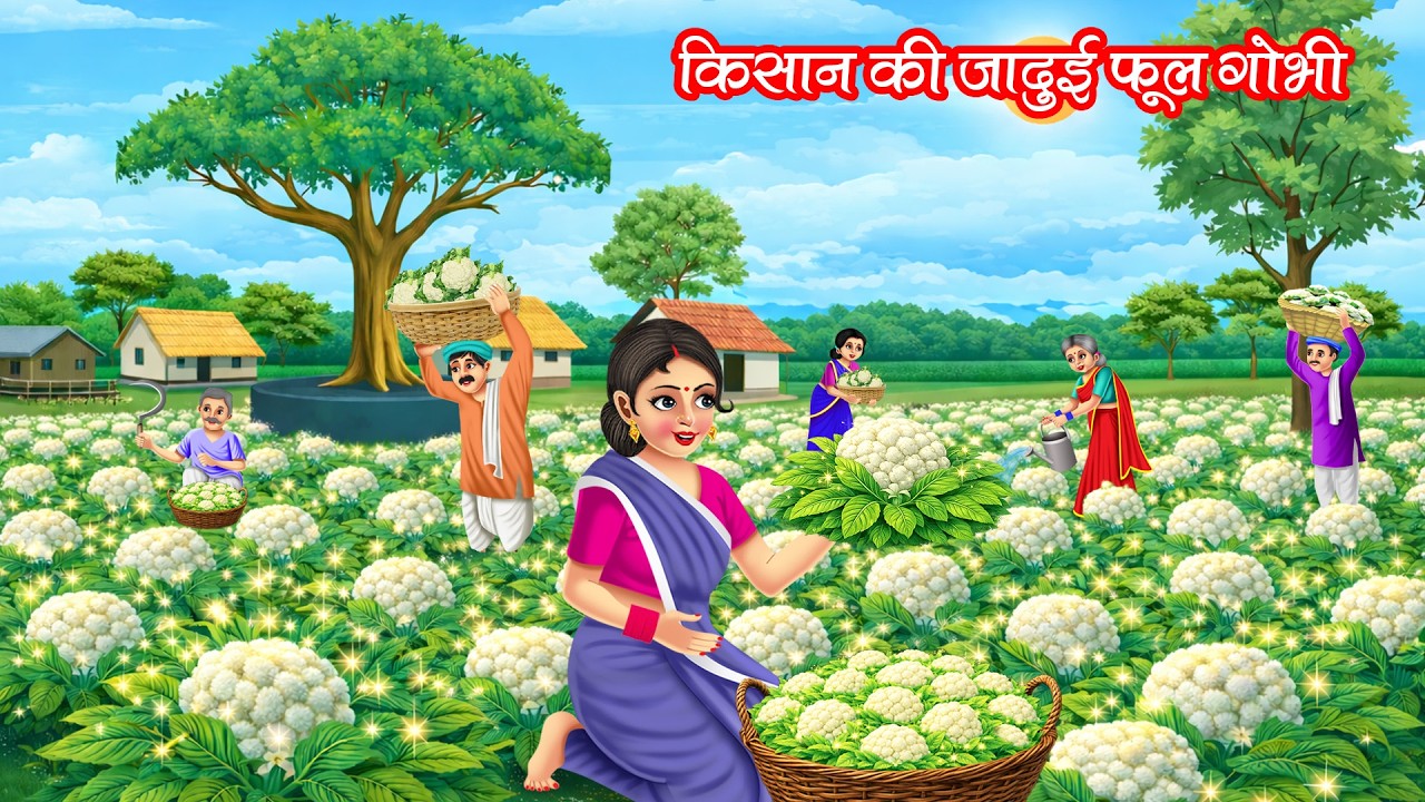 किसान की जादुई फूल गोभी | KISAN KI JADUI PHOLGOBHI | HINDI KAHANIYA | MORAL STORIES | JADUI KAHANIYA