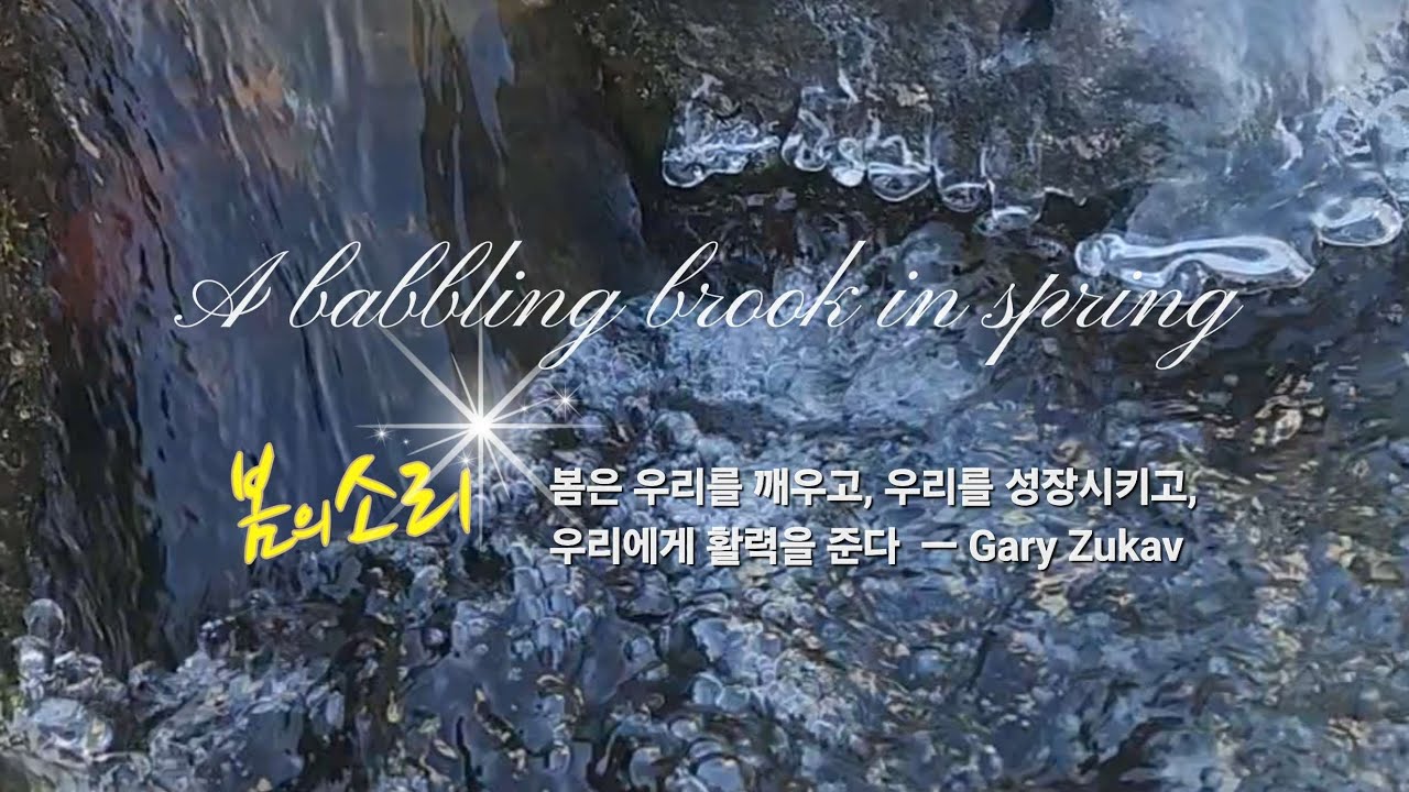 💧해빙기 졸졸졸 시냇물 소리, 봄을 깨우는 소리 ASMR  | 1h 수면 테라피, 즉시 잠에 빠져요 [4K]