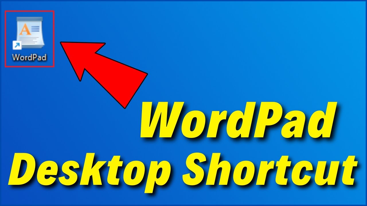 How to Create WordPad Desktop Shortcut in Windows 11