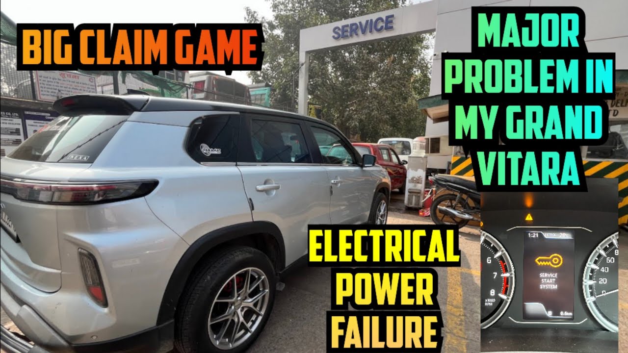 Grand Vitara Delta Cng - Major Issue! Warning ⚠️ Service Start System ? Kya Claim Lena Parega🤯⁉️