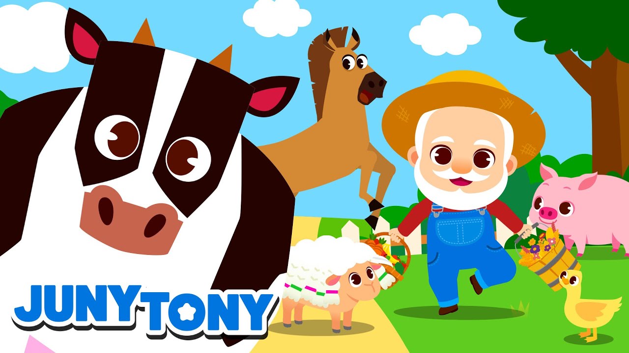 El Viejo MacDonald Tenía una Granja | Canción Infantil | Animales | JunyTony en español