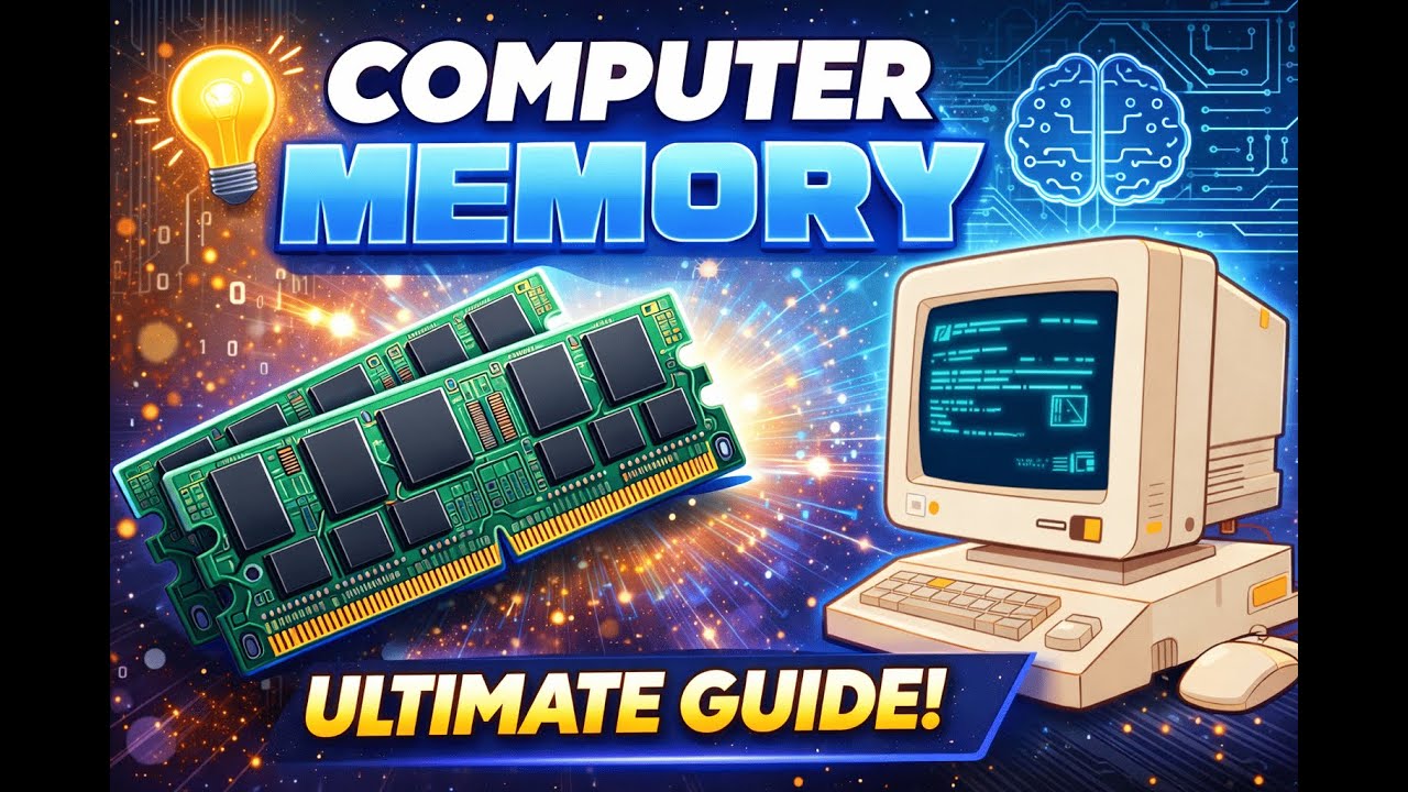 Computer Memory | मेमोरी क्या होती है? | RAM, ROM, Primary & Secondary Memory | Explain in Hindi
