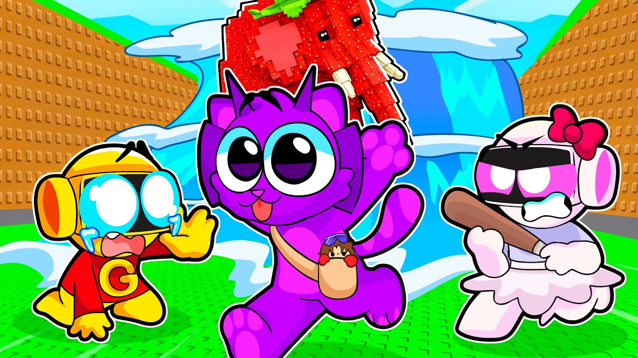 Me Hice pasar por GATO en Escapa del Tsunami por Brainrots en Roblox!