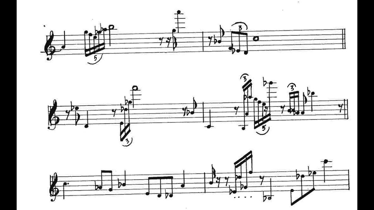 John Cage - Sonata for Clarinet (1933) [Score-Video]
