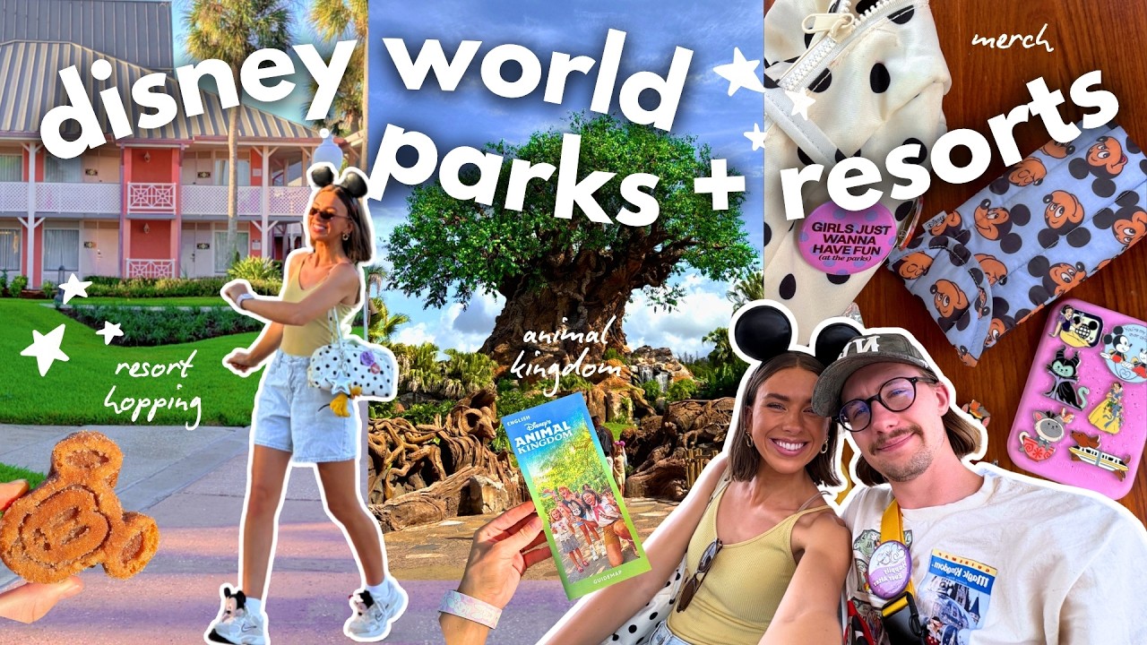 DISNEY WORLD VLOG⭐️🐭✨ Animal Kingdom, Resort Hopping, Mystery Pin unboxing, Monorail Loop & more!