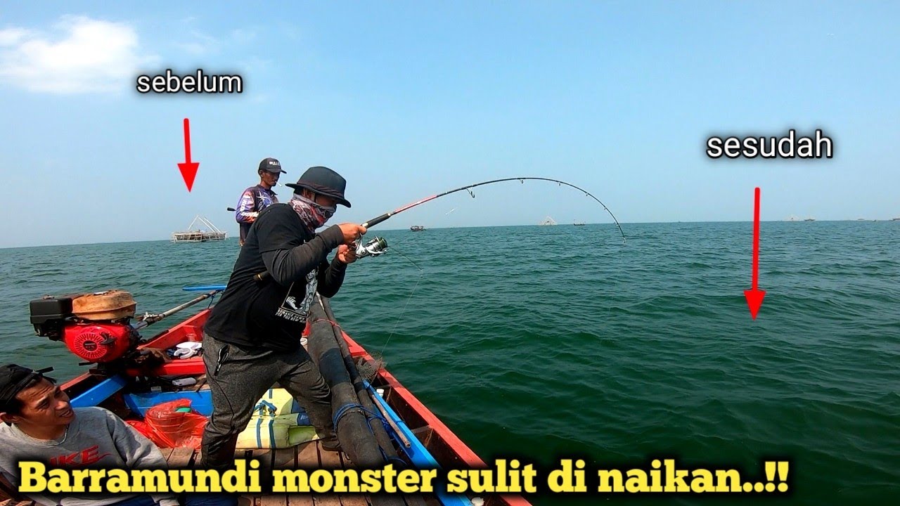 spot barramundi paling seram!! harus pakai tambang mancing nya