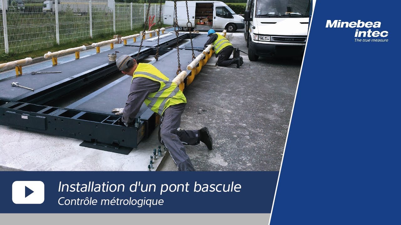 Minebea Intec Truck Scale Installation pont bascule France