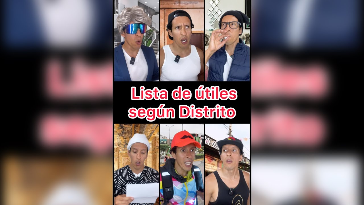 LISTA DE ÚTILES SEGÚN DISTRITO 😂📚