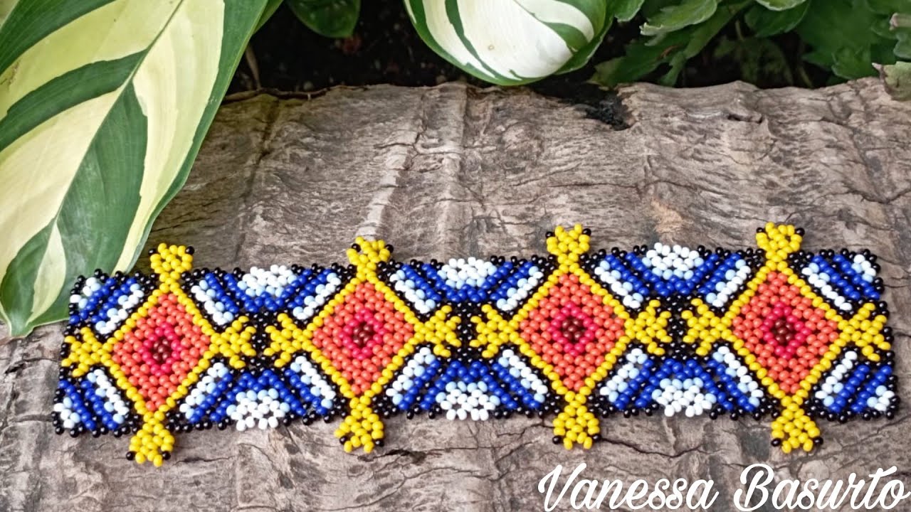 ♦️PULSERA DE ROMBOS♦️ CON CHAQUIRA/MOSTACILLAS | BEADED BRACELET DIY FREE TUTORIAL