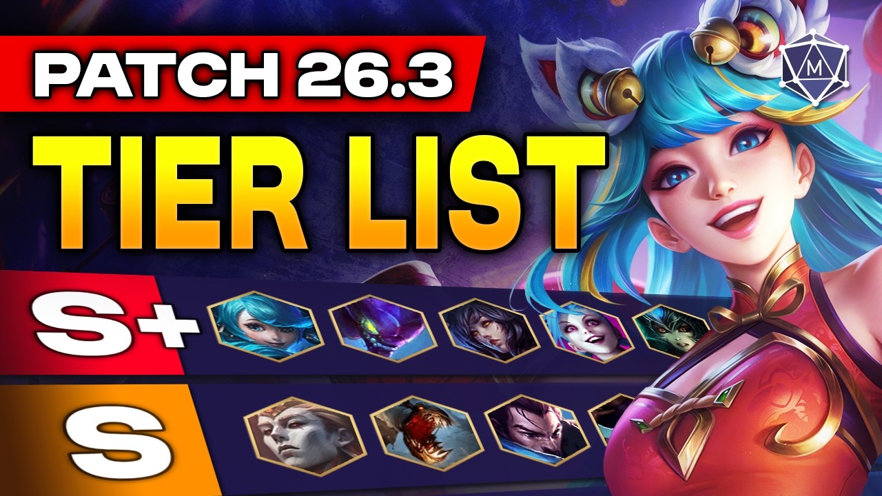 НОВЫЙ РЕЙТИНГ ПЕРСОНАЖЕЙ для League of Legends, патч 26.03 | Сезон 2026