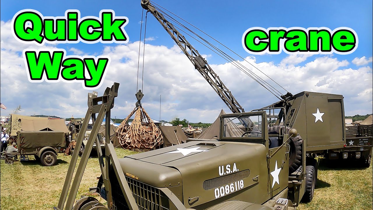 Reading World War II Weekend: Quick-Way Model E crane mounted on Brockway 6x6 truck chassis
